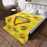 Super Hero Personalized Fleece Blanket