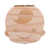 Natural Wood Baby Tooth Box