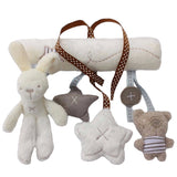 Cute Musical Hanging Rattles - Bunny, Bear & the little stars