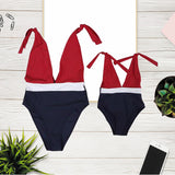 Mother & Daughter Matching Swimsuit - French Node Style